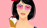 Girl with ice cream cone